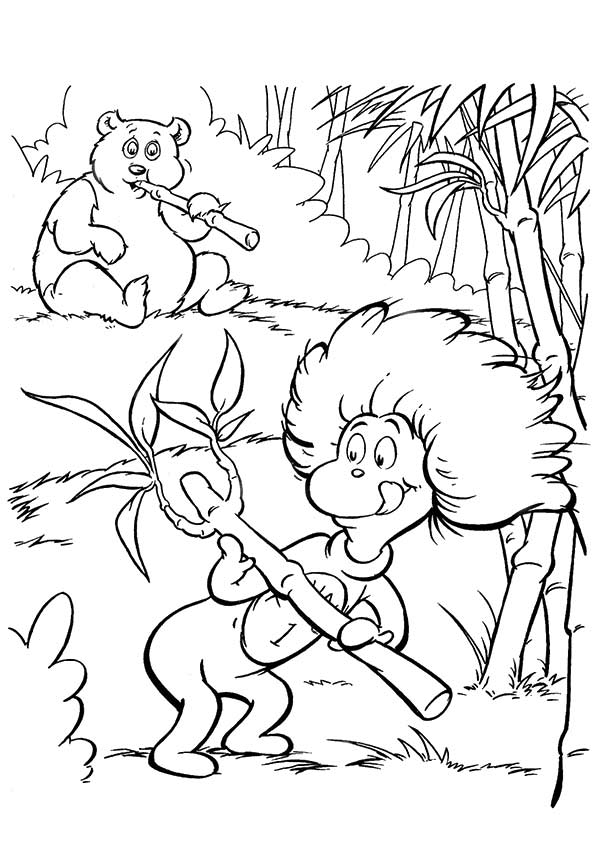 Plansa de colorat cu Cat in the hat 35 33
